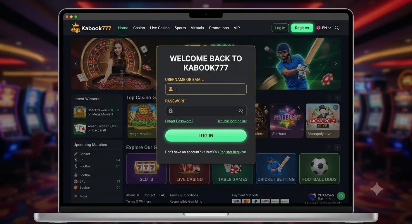 Kabook777 login